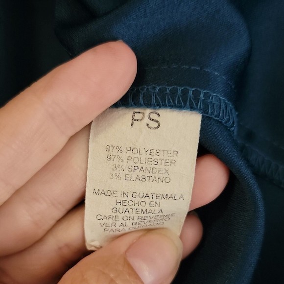 Briggs New York Button Up Blazer Jacket ~ Sz PS ~ Teal ~ Long Sleeve - Picture 6 of 6